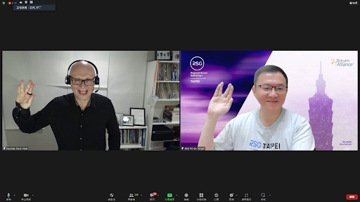 圖說：作為RSG PO，周龍鴻邀請了Scrum.org CEO Dave West，由此開啟台灣大型Scrum