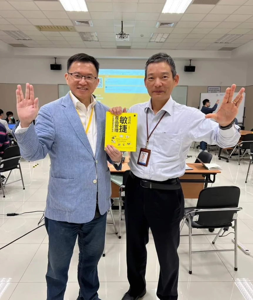 企業轉型加速器:啟碁科技敏捷工作坊探秘 1 Roger與啟碁高建榮總經理合照