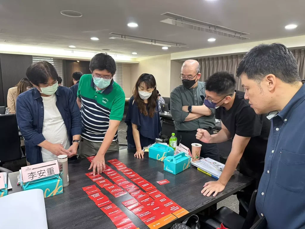 我的首航CEO CSM培訓 及CEO回饋 5 大家排排看、觀摩其他組別排的卡片