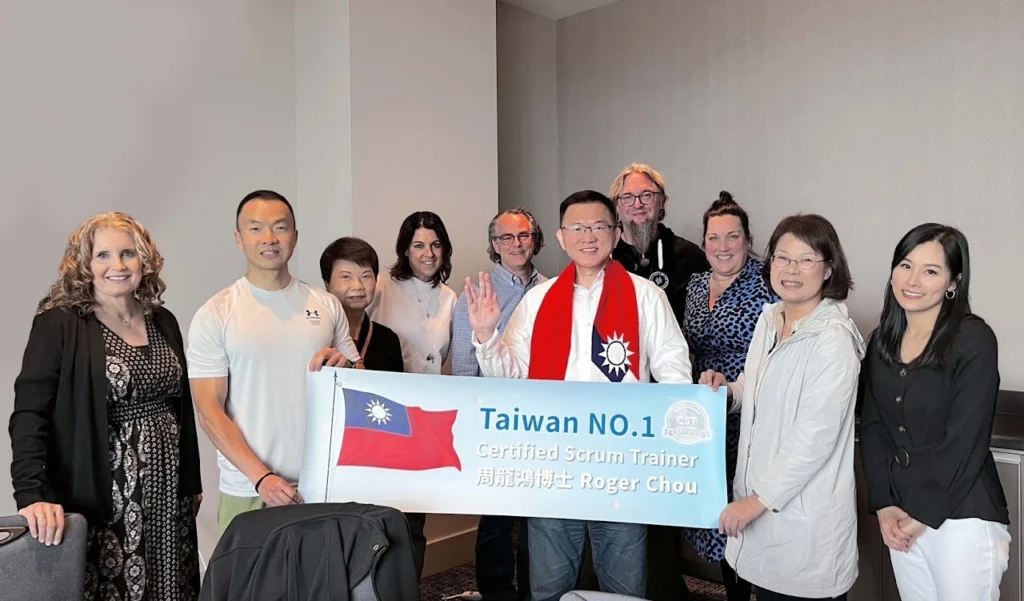 一段挑戰不斷省思回顧成長的敏捷Scrum培訓師 CST旅程 3 大合照B 230508B Object Removal