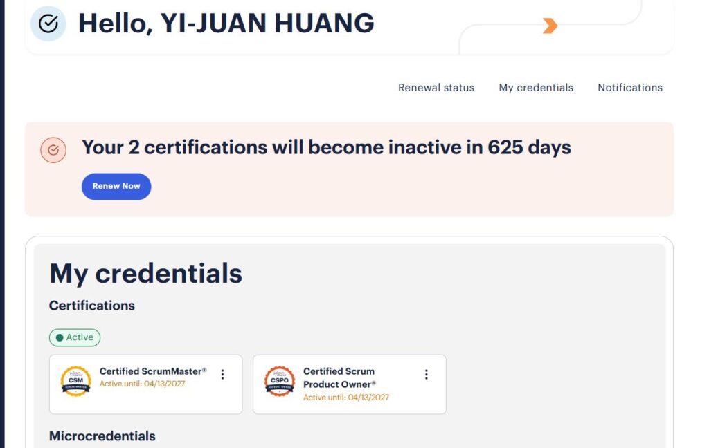 CSPO學員在今年2025/4月考到CSPO證照到期日為2027年