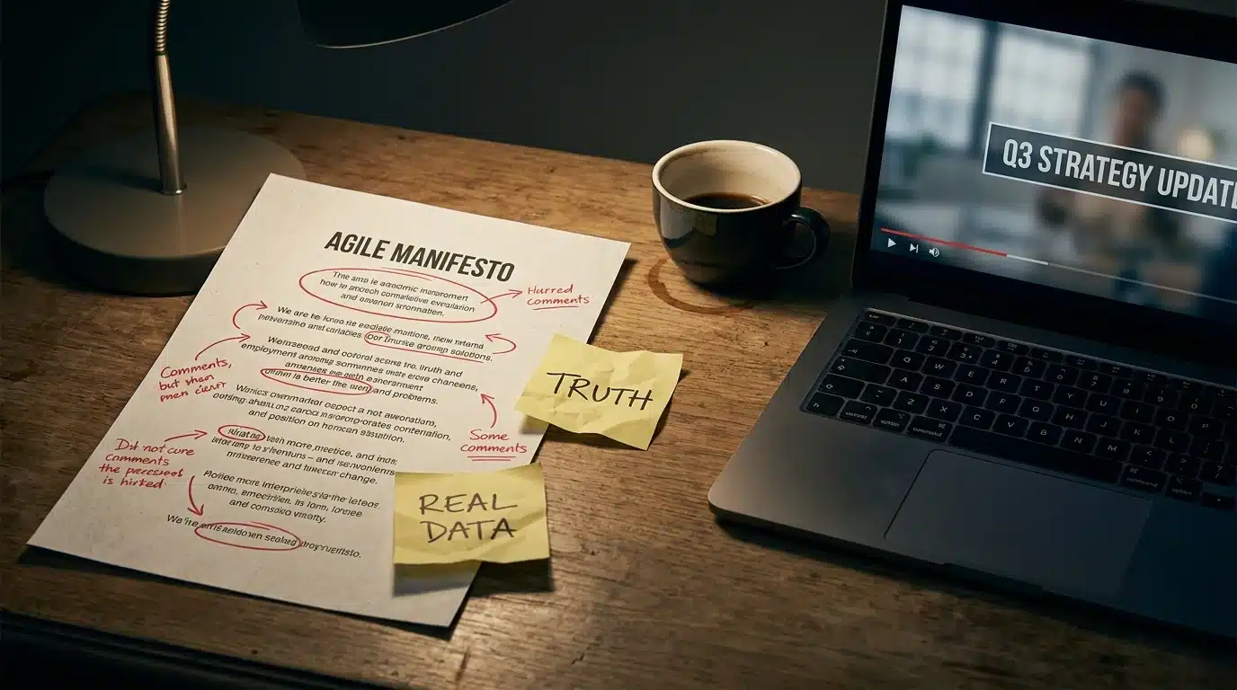 Agile Manifesto文件與TRUTH便利貼